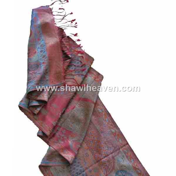 silk muffler in traditional indian design